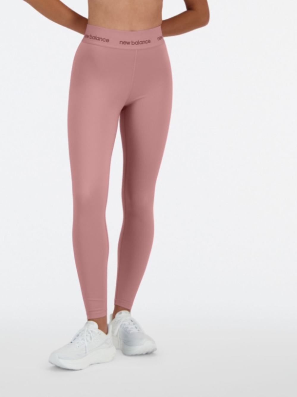 New Balance Women’s High-Waist Leggings — Rose Mauve